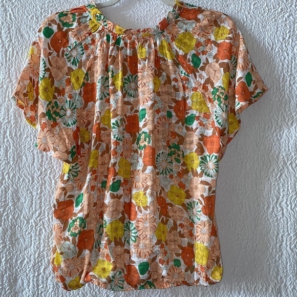 Anthropologie Jane + Delancey Short Sleeve Blouse - Picture 2 of 10